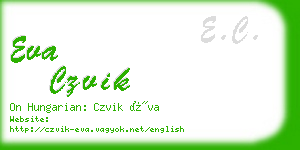 eva czvik business card